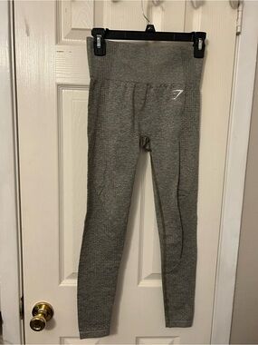 Gymshark women’s Seamless High-Waist Leggings in Heather Gray